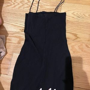 Zara black tight ribbed romper size small so flattering